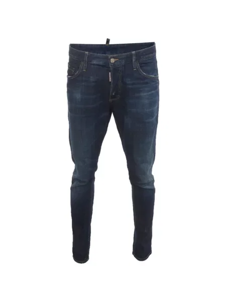 Blugi skinny Dsquared2 zdrențuiți skinny fit albastru