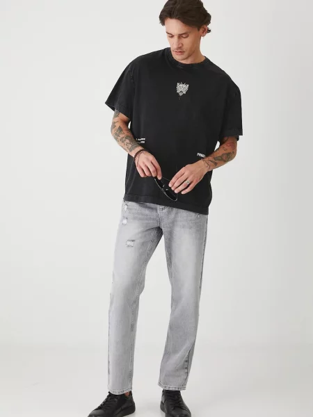 Тениска Medicine с принт черно