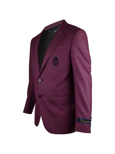 Sacou Billionaire cu broderie roz