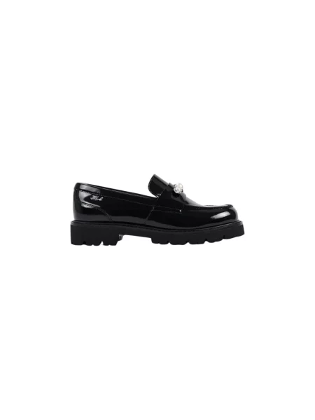 Karl Lagerfeld loafersy skórzane Lowell czarne