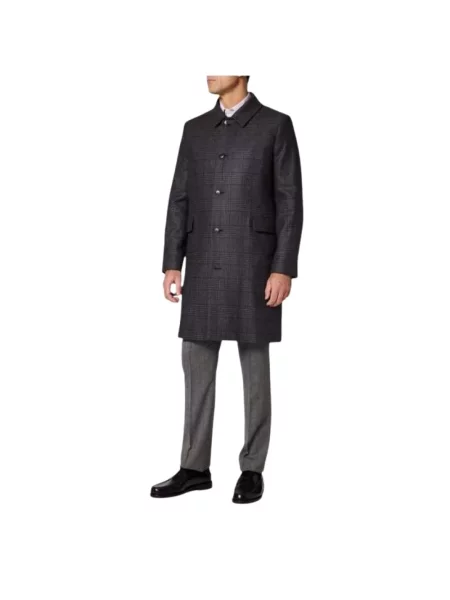 Płaszcz Paul Smith wełniany szary