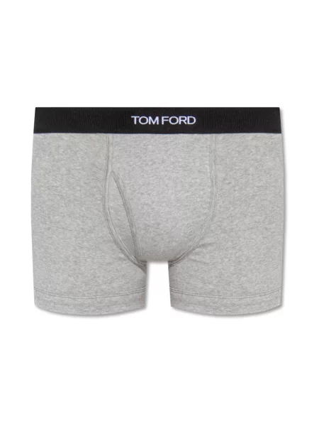 Bokserki Tom Ford z logo szare