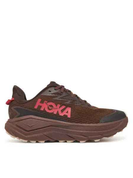 Běžecké boty Hoka hnědé