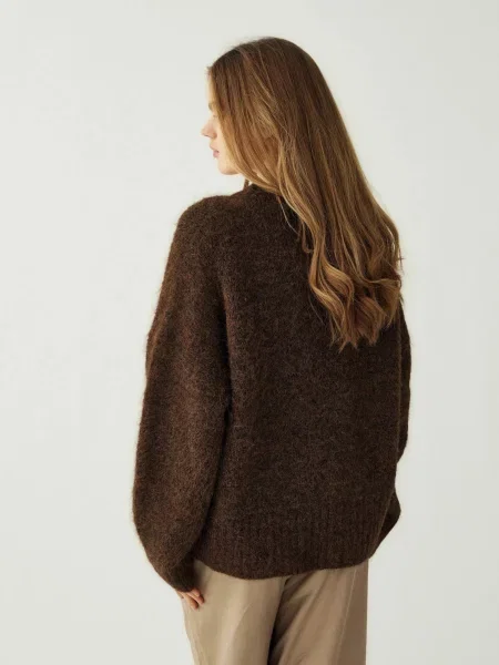Noella Pulover N-Monika Knit ciocolatiu