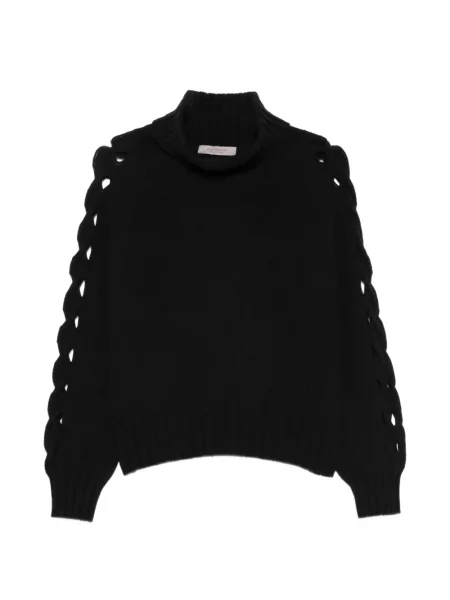 Pulover D.exterior țesut negru