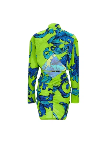 Sukienka jeansowa Versace Jeans Couture zielona