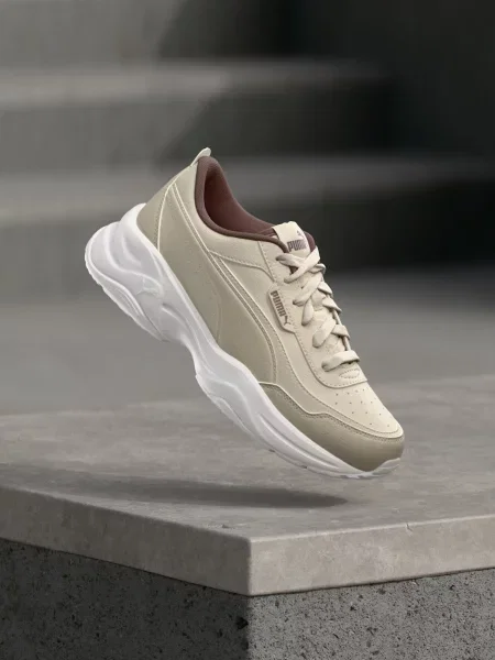 PUMA Nízke tenisky Cilia sivobéžová