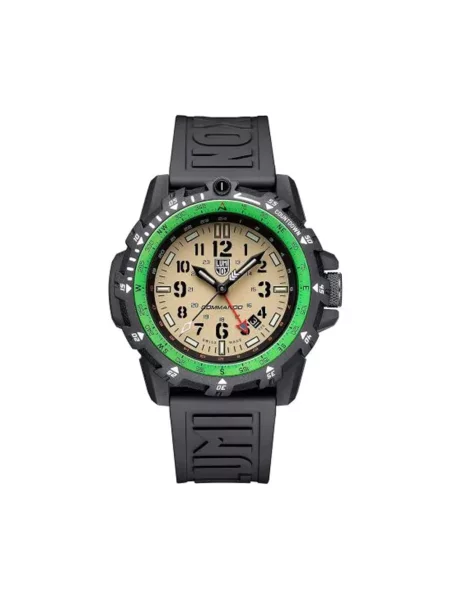 Lniany zegarek Luminox czarny