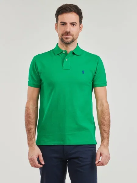 Mrežasta polo majica Polo Ralph Lauren zelena