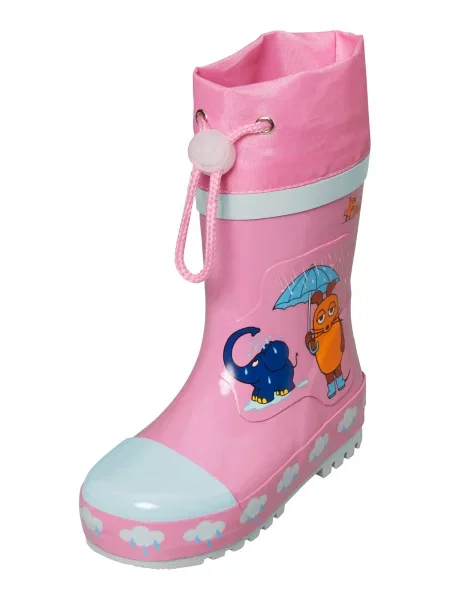 PLAYSHOES Cizme de cauciuc Maus & Elefant bleumarin / deschis / portocaliu / roz albastru