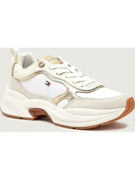 Sneakerși Tommy Hilfiger din piele chunky alb