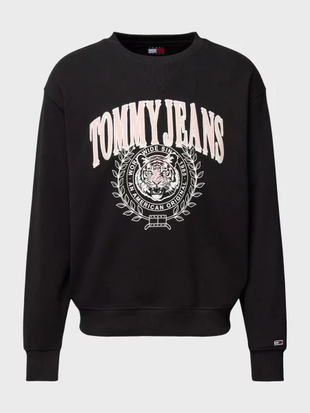 Тигровый свитшот Tommy Jeans черный