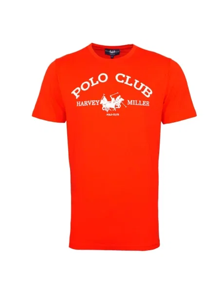 HARVEY MILLER Majica Polo Club rdeča bela