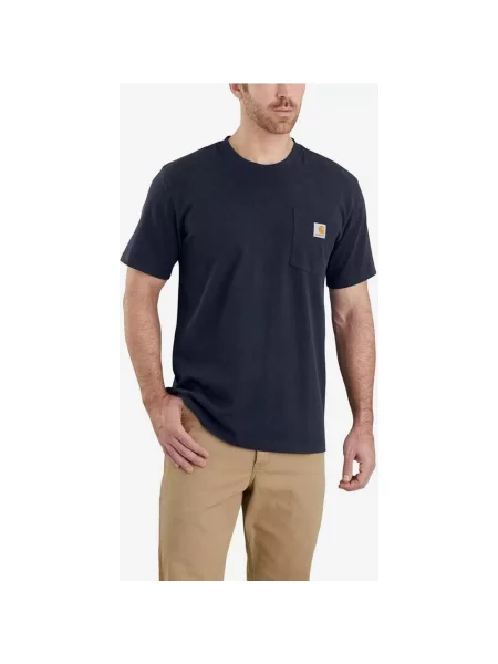 Koszulka Carhartt Pocket krótki rękaw granatowy XS niebieska