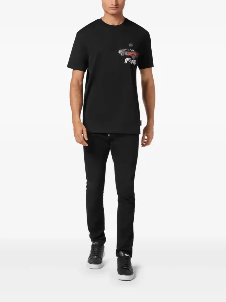 Тениска Philipp Plein черно