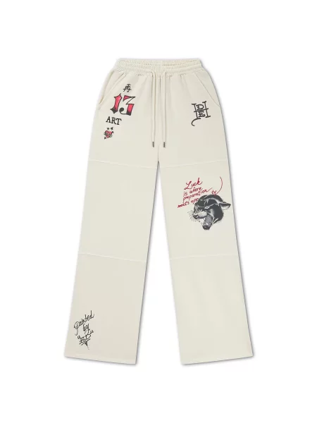Ed Hardy Pantaloni ecru / mai multe culori
