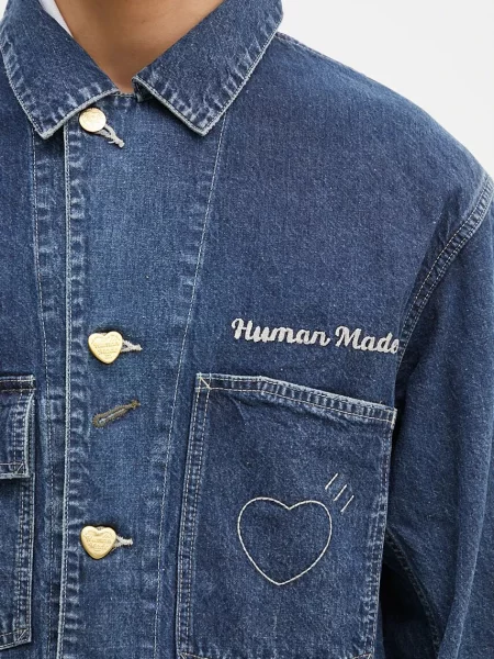 Human Made kurtka jeansowa Denim Coverall Jacket przejściowa granatowy