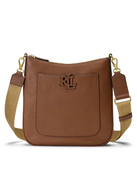 Lauren Ralph Lauren Torba preko ramena CAMERYN karamela / moka smeđa