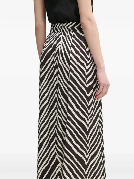 Spódnica midi Marc Aurel w paski do kolan czarna