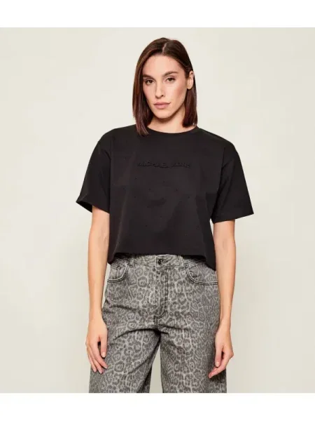 Michael Kors Tricou | Cropped Fit negru