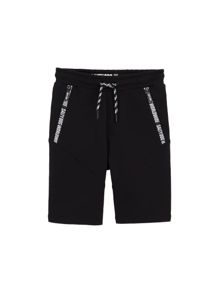 WE Fashion Pantaloni negru alb