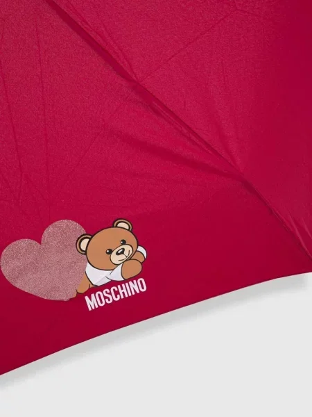 Зонт Moschino бордовый