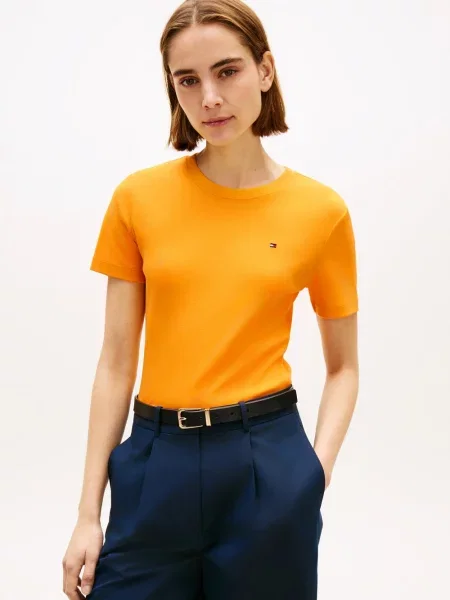 Tommy Hilfiger Koszulka Kobiety S pomarańczowy