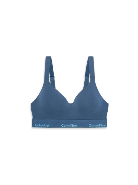 Sutien Calvin Klein Jeans din modal albastru