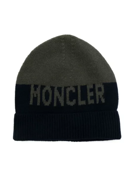 Czapka dziecięca Moncler Enfant zielona