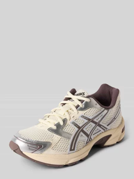 Sneakersy z wiązaniem model Asics beżowe