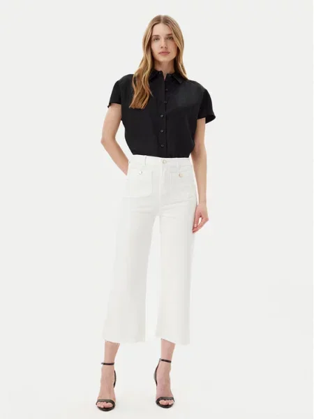 Morgan Джинси Écru Wide Leg