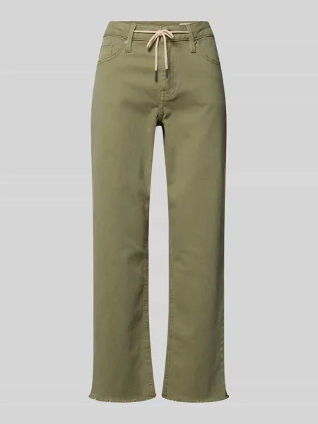 Jeansy o kroju straight fit z mieszanka bawełny model KAROLIN' S.oliver Red Label