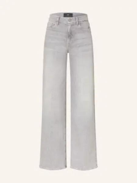 7 For All Mankind Džíny S Širokými Nohavicemi Lotta silver wash