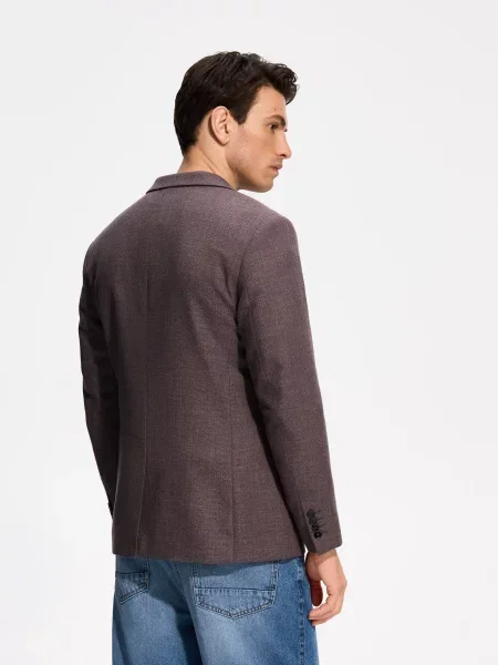 Reserved Блейзер regular fit коричневий
