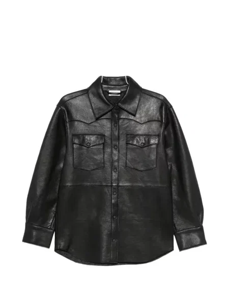 Geanta de piele P.a.r.o.s.h. negru