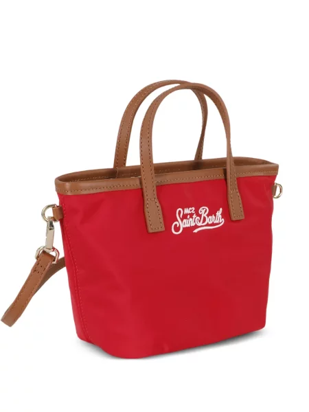 Geantă shopper Mc2 Saint Barth cu autograf roșu