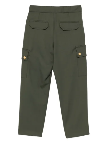 Spodnie cargo dziecięce Balmain zielone