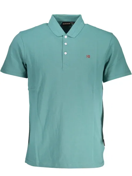 Polo Napapijri cu mâneci scurte verde