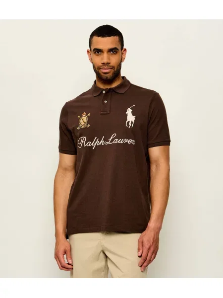 Tricou polo Polo Ralph Lauren maro