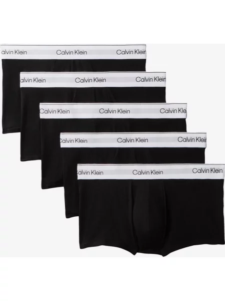 Bokserki Calvin Klein Icon Cotton Stretch czarny 5 sztuk S biały