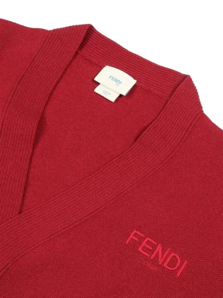 Cardigan copii Fendi roșu