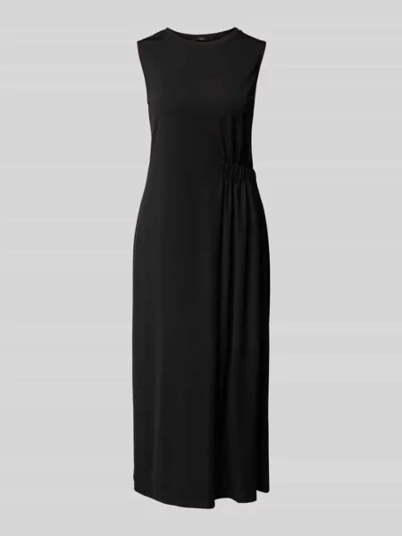 Sukienka midi z bocznym marszczeniem model ‘TENEBRE’ Weekend Max Mara zielona