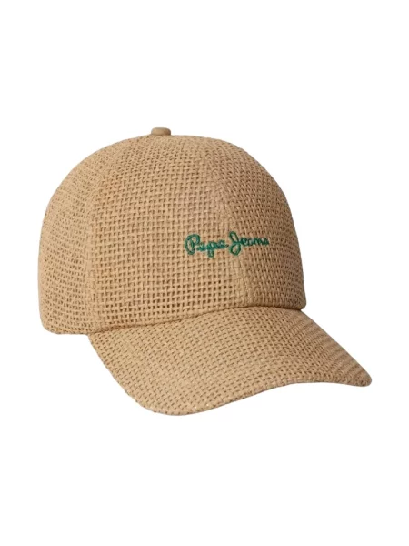 Czapka z daszkiem Pepe Jeans beżowa