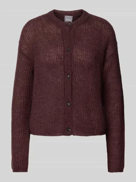 Dzianinowy kardigan Max Mara czerwony