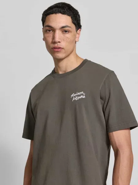 T-shirt o kroju regular fit z czystej bawełny Maison Kitsune