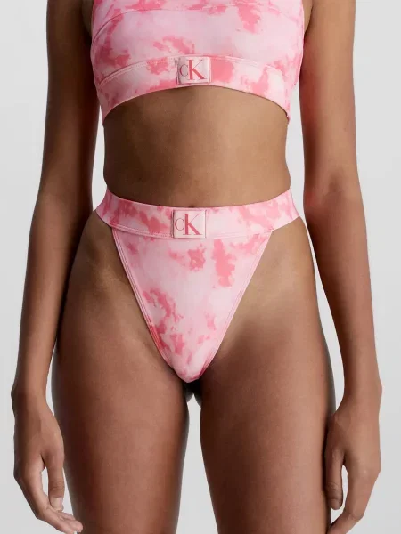 Стрінги Calvin Klein з принтом рожеві