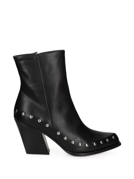 Botine Vic Matié din piele cu tepi negru