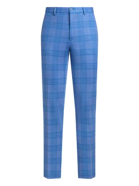 Pantaloni Etro în carouri albastru