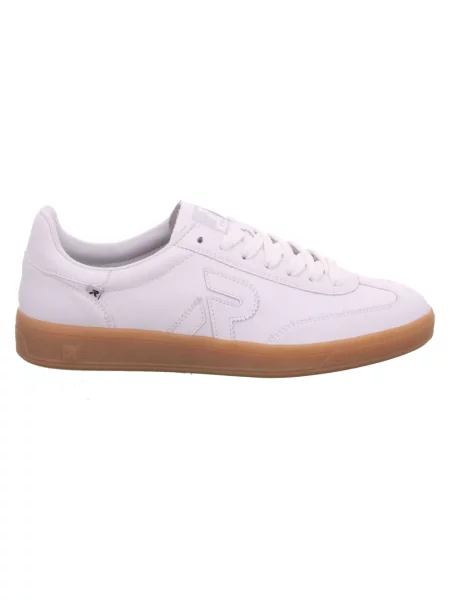 Sneakersy Rieker casual skórzane białe