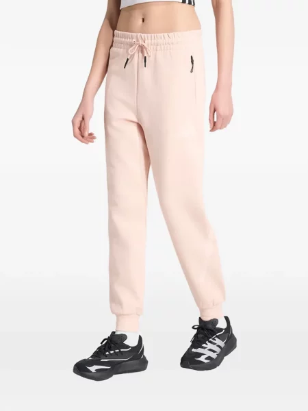 Pantaloni Adidas cu imagine alergare cu cordon roz